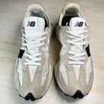 New Balance  327 WS327FE Beige Suede Nylon N Logo Sneakers Women's 10 Photo 2