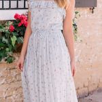 Gal Meets Glam Patricia Floral Maxi Dress in Light Blue Photo 0