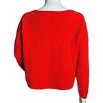 Mango  Shirt Womens Small Red Waffle‎ Knit Top Textured Casual Office Versatile Photo 2