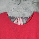 American Eagle  Shirt Women Small Pink Tie Back Balletcore Fairy Barbie Retro Y2K Photo 3