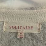 Solitaire Cozy White and Gray Women's Sweater Photo 3