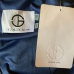 JS Collections Sequined Sleeveless Long Evening Gown Navy Blue Size 16 A-Line Photo 9