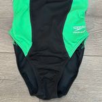 Speedo Endurance Racing Cut Black And Green One Piece Swimsuit Size 28 Photo 3