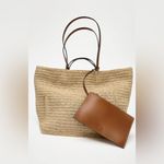 ZARA $109 Shopper Tote Purse Bag Resort Beach Vacation Farmers Market Photo 1