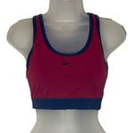 Nike  Vintage 1990s Blue and Red Racerback Sports Bra Medium 8-10 Photo 0
