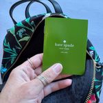Kate Spade Bradley Wilson Road Hummingbird small Backpack purse Black Floral Photo 6