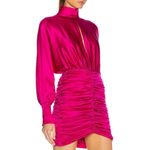 RETROFETE Silk Barbara Mini Dress in Orchid Pink size XS NEW $695 Photo 3