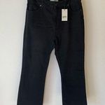 Topshop  Kick Flare Cropped Black Jeans Photo 0