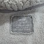 Aerie Long Sleeve Full Zip Sherpa Hoodie Sweatshirt Gray Women's Size Small Photo 4