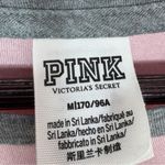 PINK - Victoria's Secret Victorias Secret Pink Sequin Logo Baseball Tee Shirt Pink Grey Medium Photo 8