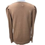 Anne Klein  Women's Brown Puff‎ Sleeve Cashmere Blend Pullover Sweater Size M Lux Photo 3