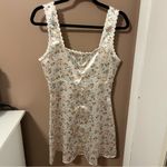 Princess Polly Berlin Satin Mini Dress White Floral Photo 3