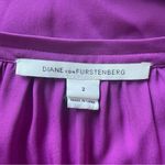 Diane Von Furstenberg  100% Silk Button Down Business Professional Shirt Dress 2 Photo 5