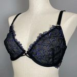 Savage X Fenty Bra Megan thee Stallion Starry Night Size 34DDD Black Blue Purple Photo 2
