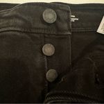 Old Navy Button Fly High Rise Denim Mini Skirt Women's 10 Black Goth Grunge Punk Photo 1