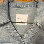 Celebrity Pink Light Blue Denim Shirt Dress Photo 1