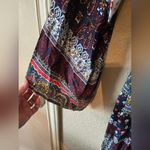 Saachi Printed Tie Waist Kimono size small Blue Photo 10