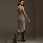 Anthropologie NWT Maeve One-Shoulder Asymmetrical Slim Midi Dress Size 0 Photo 1