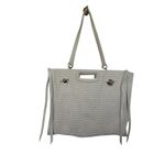 Maje Cream Faux Raffia Big Tote Bag Business Travel Vacation Beach 12x14x5 $460 Photo 9