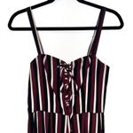 Flynn Skye  Revolve Jade Burgundy Striped Boho Festival Jumpsuit Small Photo 4