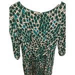 Boden Floral Kelly Green & Pink Four Leaf Clover Sheath Belted Tie Dress US 6R Size 6 Photo 10