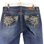 Adiktd Embellished Starched Bootcut Long Jeans Size 10 / 31 x 36 Length Blue Photo 3