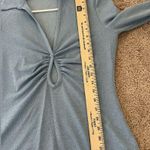 ZARA  Sparked Ruched Button Front Cutout Long Sleeve Top Size Small Photo 9