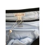 PilyQ  Swimwear Women's Bikini Bottom Blue Medium Cheeky Pink Black Thick Band Photo 4