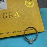 Dazzling Solid Silver 0.8ct Moissanite ring Photo 7