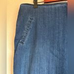 Chico's Chico’s Medium Dark Wash Pull On Elastic Waist Straight Leg Ankle Jeans 3R 16R Photo 2