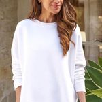 Frank & Eileen Capelet Anna Long Sleeve Triple Fleece Sweatshirt White Size XS Photo 0