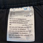 Crown & Ivy NWT Black Charlotte Relaxed Roll Hem Chinos 24W Essential Signature Photo 6