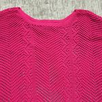 NWT Medium Large hot pink crochet top cute sleeves boutique Sweet Ivey Designs Photo 1