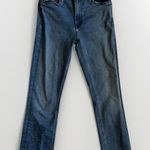 Mother Denim Dazzler Mid Rise Raw Hem Ankle Jeans Size 26 Blue Jean Photo 0