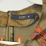 Etro Silk Wool Paisley Floral Top Size Small 46 Made in Italy Blouse Green Photo 1