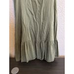 Old Navy  Womens Ruffle Hem Babydoll Dress Large‎ Green Forest Fairy Y2K Earthy Photo 3