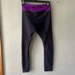 Lululemon  Dark Purple Tight Stuff Scalloped Reflective Leggings Size 4 Photo 3