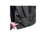 Alfani Mixed Media Faux Leather and Viscose Jacket Women's Size 1X Zipper Front Black Photo 4