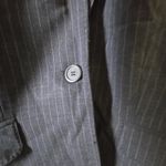 J.Crew  Pinstripe Blazer Business Career‎ Jacket Wool Blend Gray Size 4 Photo 1