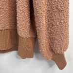 Dreamers Size M/L Pullover Sweater Balloon Sleeves in Dust Coral Popcorn Texture Photo 4