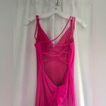 Dave and Johnny Hot Pink Prom Dress Photo 3