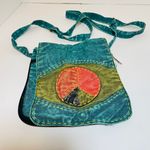 Peace Patchwork Crossbody Denim Purse Bag Multiple Photo 0