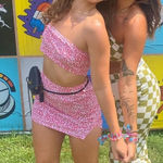 SheIn  Pink Mini Skirt Photo 0