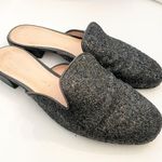 Kate Spade Size 8.5 Black Glitter Slip on Mules Almond Toe Photo 3