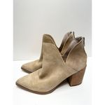 Steve Madden  Boots Womens Size 9.5 Suede‎ Pointed Toe Block Heel V Cut Booties Photo 2