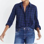 Madewell Wrap-Front Arion Plaid Shirt Button Up No Tuck Relaxed Plaid Women's M Preowned Photo 0