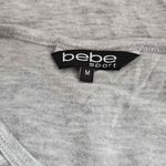 Sport Gray Tank Top Size Medium NWT Bebe Gray Athleisure Tee Photo 4