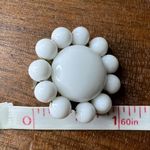 Vintage Womens Beaded Flower Clip On Fashion Earrings White from Japan Photo 14