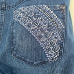Gloria Vanderbilt NWTGloria Vanderbilt Beaded Blue Capri Jeans Sz 6 Photo 8