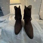 Roper Dark Brown Fringe Ankle Boots Size 6 Photo 1
